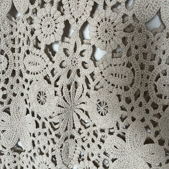 MANGO Elegant Crochet Lace Dress in Cream - Picture 8 of 10